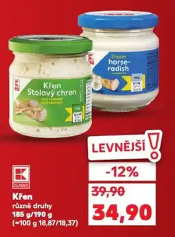 Kaufland Křen nabídka