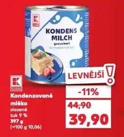 Kaufland Kondenzované mléko nabídka