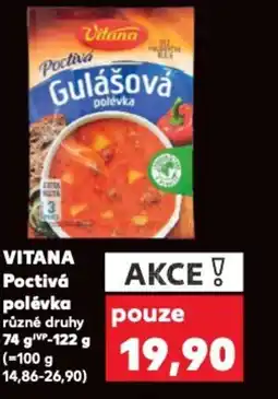 Kaufland VITANA Poctivá polévka nabídka