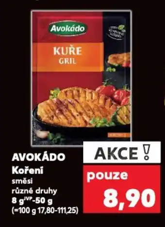 Kaufland AVOKÁDO Koření nabídka