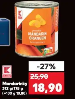 Kaufland Mandarinky nabídka