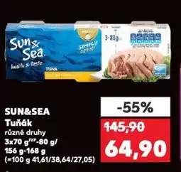 Kaufland SUN&SEA Tuňák nabídka