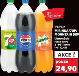 Kaufland PEPSI/ MIRINDA/7UP/ MOUNTAIN DEW Limonáda nabídka