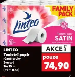 Kaufland LINTEO Toaletni papir nabídka