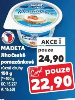 Kaufland MADETA Jihočeské pomazánkové nabídka
