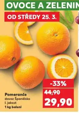 Kaufland Pomeranče nabídka