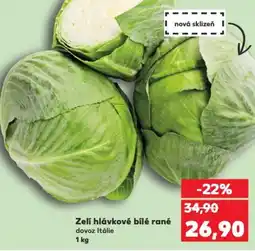 Kaufland Zelí hlávkové bílé rané nabídka