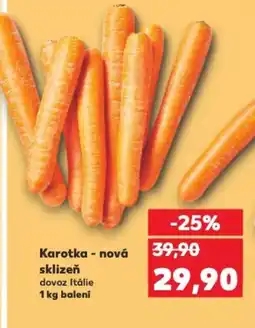 Kaufland Karotka - nová sklizeň nabídka