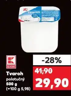 Kaufland Tvaroh polotučný nabídka