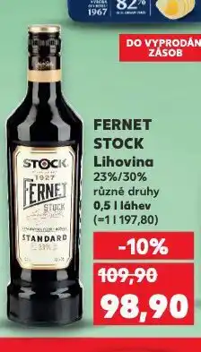 Kaufland Fernet stock nabídka