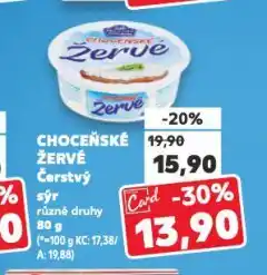 Kaufland Choceňské žervé nabídka