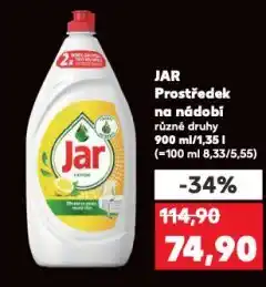 Kaufland Jar prostředek na mytí nádobí nabídka