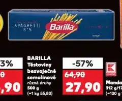 Kaufland Barilla těstoviny nabídka