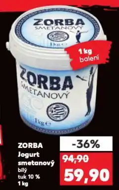 Kaufland Zorba smetanový jogurt nabídka