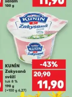 Kaufland Kunín zakysaná smetana nabídka