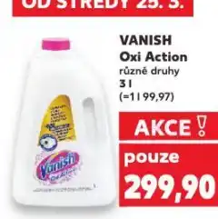 Kaufland Vanish oxi action odstraňovač skvrn nabídka