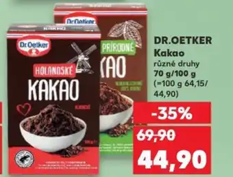 Kaufland DR.OETKER Kakao nabídka