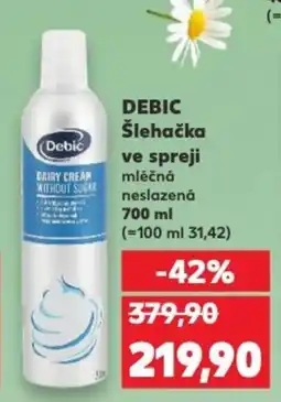 Kaufland DEBIC Šlehačka ve spreji nabídka