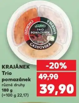 Kaufland KRAJÁNEK Trio pomazánek nabídka