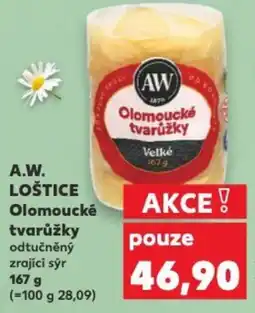 Kaufland A.W. LOŠTICE Olomoucké tvarůžky nabídka