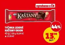 Penny Market Tyčinka ledové kaštany orion nabídka