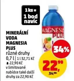 Penny Market Minerální voda magnesia plus nabídka