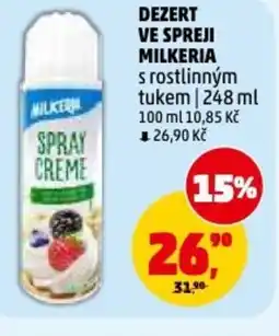 Penny Market Dezert ve spreji milkeria nabídka