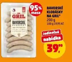 Penny Market Bavorské klobásky na gril nabídka