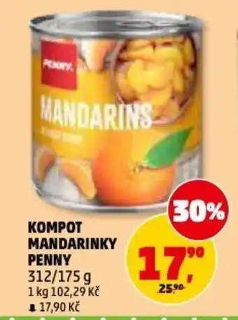 Penny Market Kompot mandarinky penny nabídka