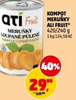 Penny Market Meruňky loupané pulene ali fruit nabídka