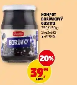 Penny Market Kompot borůvkový gustito nabídka