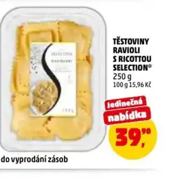 Penny Market Těstoviny ravioli s ricottou Selection nabídka