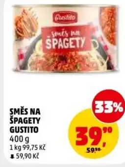 Penny Market Směs na špagety gustito nabídka
