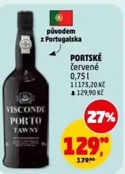 Penny Market Portské červené nabídka