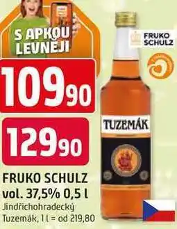 Trefa FRUKO SCHULZ vol. 37,5% 0,5 l Jindřichohradecký Tuzemák nabídka
