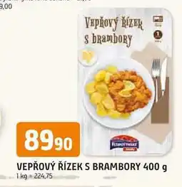 Trefa VEPŘOVÝ ŘÍZEK S BRAMBORY nabídka