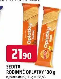 Trefa SEDITA RODINNÉ OPLATKY nabídka