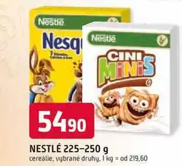 Trefa NESTLÉ cereálie nabídka