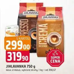 Trefa JIHLAVANKA 750 g káva zrnková nabídka