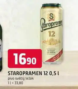 Trefa STAROPRAMEN 12 0,5l plech nabídka
