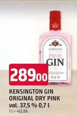 Trefa KENSINGTON GIN ORIGINAL DRY PINK vol. 37,5 % nabídka