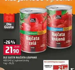 Trefa DLE GUSTA RAJČATA LOUPANÁ 400/240 g nabídka