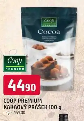 Trefa COOP PREMIUM KAKAOVÝ PRÁŠEK nabídka