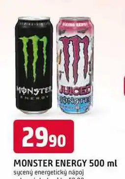 Trefa Monster Energy, sycený energetický nápoj nabídka