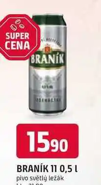 Trefa BRANÍK 11 0,5l pivo světlý ležák nabídka