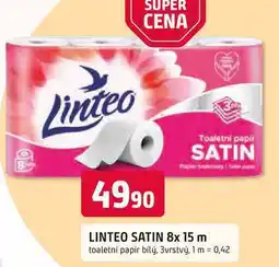Trefa LINTEO SATIN 8x 15 m toaletní papír bílý, 3vrstvý nabídka