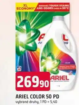 Trefa ARIEL COLOR 50 PD vybrané druhy nabídka
