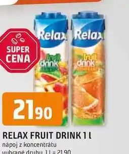 Trefa RELAX FRUIT DRINK 1l nápoj z koncentrátu nabídka