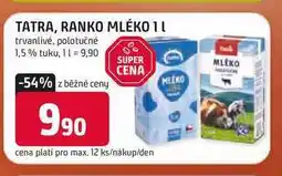 Trefa RANKO MLÉKO 1l trvanlivé, polotučné 1,5% tuku nabídka