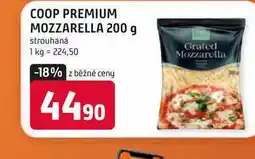 Trefa COOP PREMIUM MOZZARELLA 200 g strouhaná nabídka